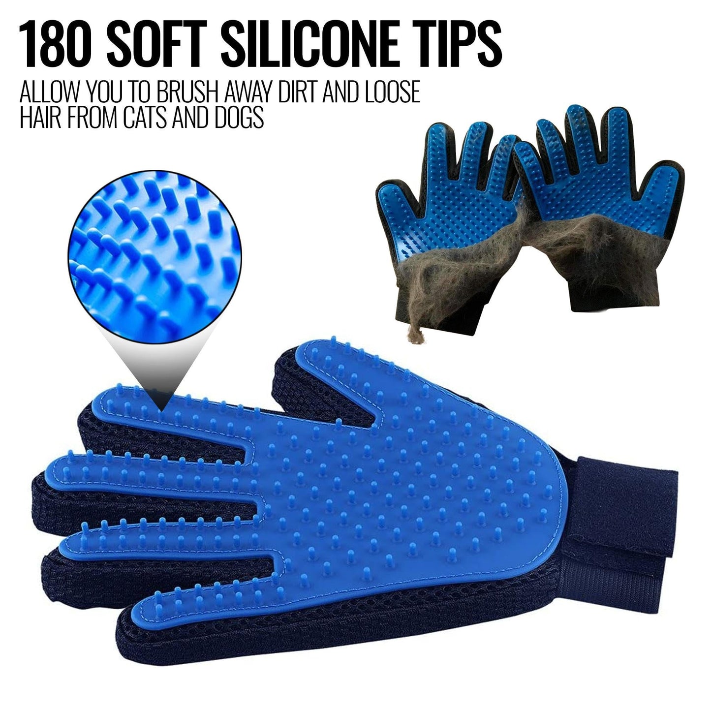 Deshedding Grooming Gloves