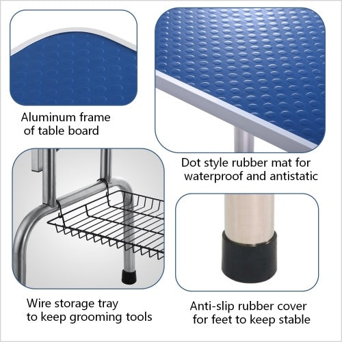 PupBrite Heavy-Duty Adjustable Pet Grooming Table – 42"