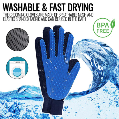 Deshedding Grooming Gloves