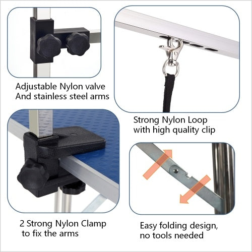 PupBrite Heavy-Duty Adjustable Pet Grooming Table – 42"